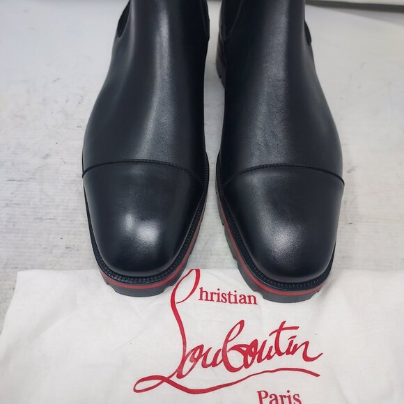 CHRISTIAN LOUBOUTIN MENS Melon Leather Chelsea Boot - Picture 10 of 10